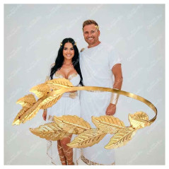 Juego de Accesorios Dios(a) Griego(a) Diadema de 12 hojas y Brazalete