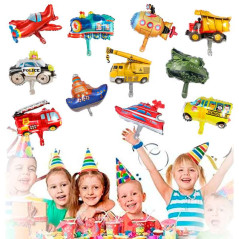 kit de globos autos barcos ,construción