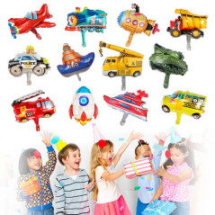 kit de globos autos barcos ,construción