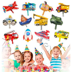 kit de globos autos barcos ,construción