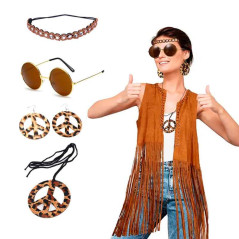 Juego de accesorios Hippie Leopardo