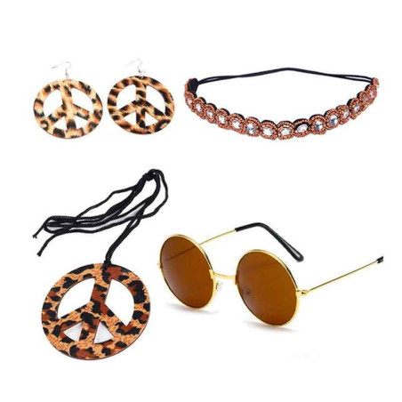 Juego de accesorios Hippie Leopardo