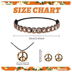 Juego de accesorios Hippie Leopardo