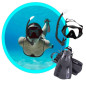 Equipo de buceo ,máscara de buceo, aletas buceo ML-XL, snorkel , para Adultos (Negro) Equipo de buceo ,máscara de buceo, aletas buceo ML-XL, snorkel , para Adultos (Negro)