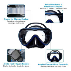 Máscara y Snorkel para jóvenes, adultos