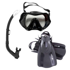 Equipo de buceo,mascara,snorkel y aletas para Adultos