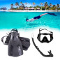 Equipo de buceo ,máscara de buceo, aletas buceo ML-XL, snorkel , para Adultos (Negro) Equipo de buceo ,máscara de buceo, aletas buceo ML-XL, snorkel , para Adultos (Negro)