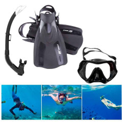 Equipo de buceo,mascara,snorkel y aletas para Adultos
