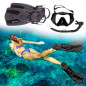 Equipo de buceo ,máscara de buceo, aletas buceo ML-XL, snorkel , para Adultos (Negro) Equipo de buceo ,máscara de buceo, aletas buceo ML-XL, snorkel , para Adultos (Negro)