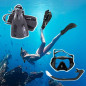 Equipo de buceo ,máscara de buceo, aletas buceo ML-XL, snorkel , para Adultos (Negro) Equipo de buceo ,máscara de buceo, aletas buceo ML-XL, snorkel , para Adultos (Negro)