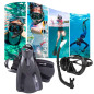 Equipo de buceo ,máscara de buceo, aletas buceo ML-XL, snorkel , para Adultos (Negro) Equipo de buceo ,máscara de buceo, aletas buceo ML-XL, snorkel , para Adultos (Negro)