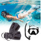 Equipo de buceo ,máscara de buceo, aletas buceo ML-XL, snorkel , para Adultos (Negro) Equipo de buceo ,máscara de buceo, aletas buceo ML-XL, snorkel , para Adultos (Negro)