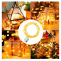 Luces Hada CON PILA pack de 3 unds de luces de 3mts c/u