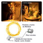 Luces Hada CON PILA pack de 3 unds de luces de 3mts c/u