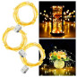 Luces Hada CON PILA pack de 3 unds de luces de 3mts c/u