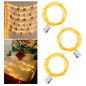 Luces Hada CON PILA pack de 3 unds de luces de 3mts c/u