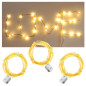 Luces Hada CON PILA pack de 3 unds de luces de 3mts c/u