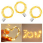 Luces Hada CON PILA pack de 3 unds de luces de 3mts c/u