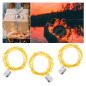 Luces Hada CON PILA pack de 3 unds de luces de 3mts c/u