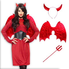 KIT de Accesorios disfraz Diablita