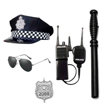 Accesorios policia (5 uds)