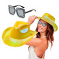 Accesorios Vaquera sombrero holografico+Lentes Accesorios Vaquera sombrero holografico+Lentes