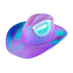 Accesorios Vaquera sombrero holografico+Lentes