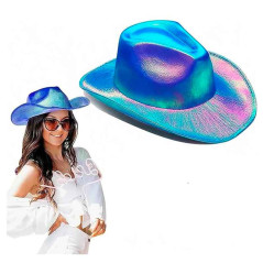 Accesorios Vaquera sombrero holografico+Lentes