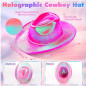 Accesorios Vaquera sombrero holografico+Lentes Accesorios Vaquera sombrero holografico+Lentes