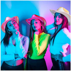 Accesorios Vaquera sombrero holografico+Lentes