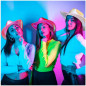 Accesorios Vaquera sombrero holografico+Lentes Accesorios Vaquera sombrero holografico+Lentes