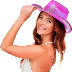 Accesorios Vaquera sombrero holografico+Lentes