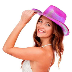 Accesorios Vaquera sombrero holografico+Lentes