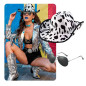 Sombrero estampado Vaquita +Lentes Sombrero estampado Vaquita +Lentes