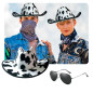 Sombrero estampado Vaquita +Lentes Sombrero estampado Vaquita +Lentes