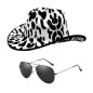 Sombrero estampado Vaquita +Lentes Sombrero estampado Vaquita +Lentes