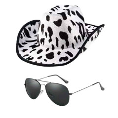 Sombrero estampado Vaquita +Lentes