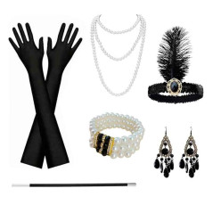 Accesorios de fiesta de los años 1920 contiene 6 productos