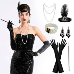 Accesorios de fiesta de los años 1920 contiene 6 productos