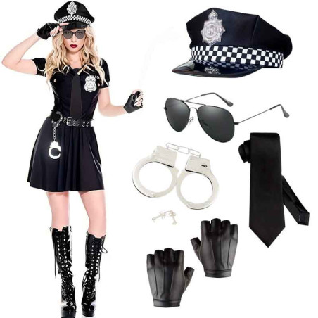 SET de Accesorios policia (5 uds)