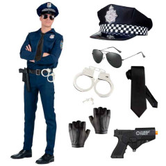 Juego de Accesorios policia (6 uds)