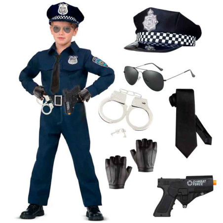 Juego de Accesorios policia (6 uds)