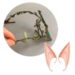 Orejas Elfa + Diadema hojas (pack 2uds)