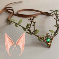 Orejas Elfa + Diadema hojas (pack 2uds)