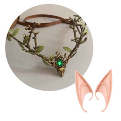 Orejas Elfa + Diadema hojas (pack 2uds)