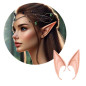 Orejas Elfo + Diadema hojas (pack 2uds)