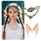 Orejas Elfo + Diadema hojas (pack 2uds)