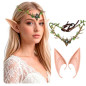 Orejas Elfo + Diadema hojas (pack 2uds)