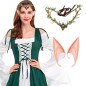 Orejas Elfo + Diadema hojas (pack 2uds)
