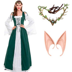 Orejas Elfa + Diadema hojas (pack 2uds)